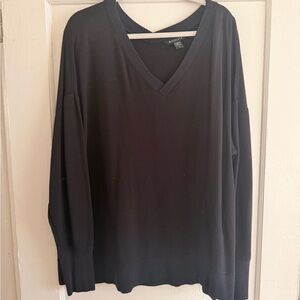 🖤 Athleta Long Sleeve V-Neck Top – 1X 🖤